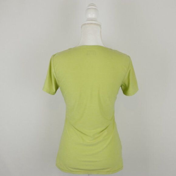 Eddie Bauer Women's Extra Small Green Scoop Neck Short Sleeve Tech Tee - Picture 3 of 6